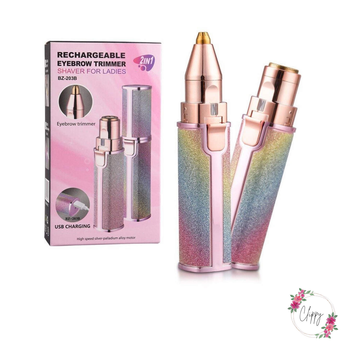 Kemie 2-in-1 Battery and Rechargeable Eyebrow Trimmer & Shaver