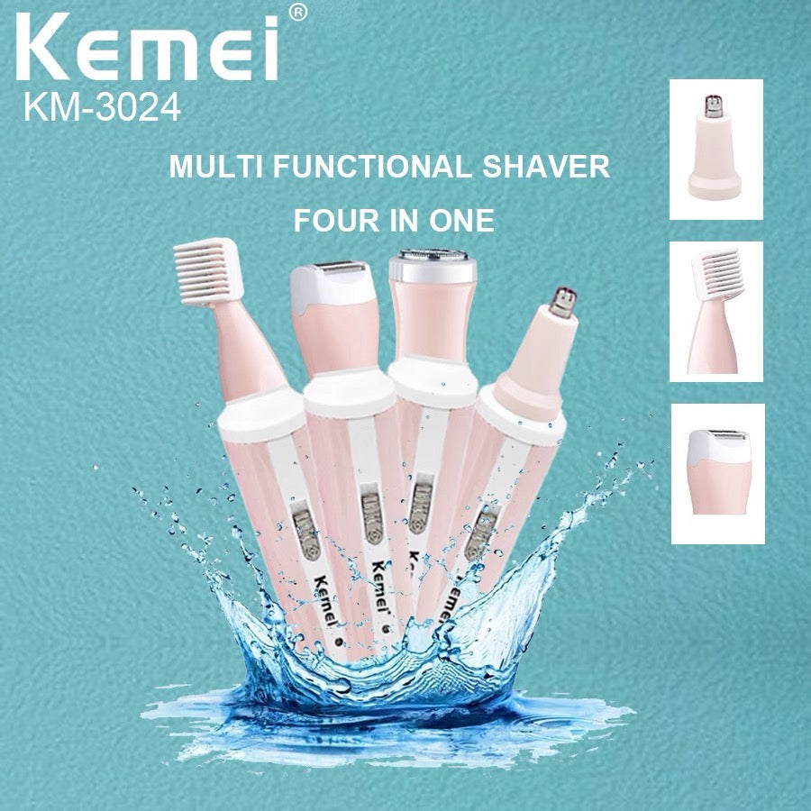 Kemei KM-3204 4-in-1 Multi-Functional Electric Shaver