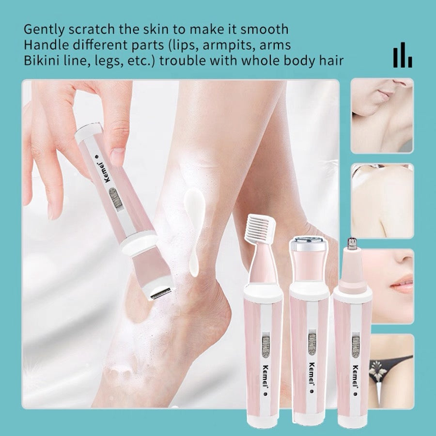 Kemei KM-3204 4-in-1 Multi-Functional Electric Shaver