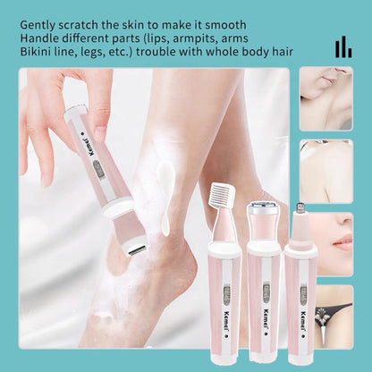 Kemei KM-3204 4-in-1 Multi-Functional Electric Shaver